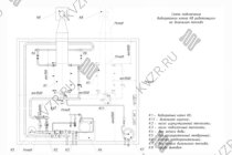 Схема подключения и монтажа водогрейного промышленного котла 0.25 МВт на дизеле